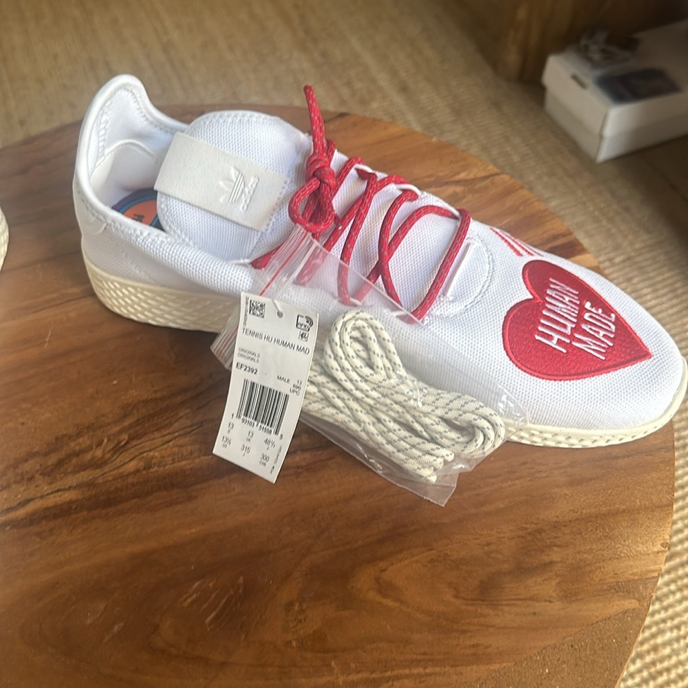 ADIDAS X HUMAN MADE X PHARRELL TENNIS HUMAN LOVE SHOE MEN'S SZ 13.5 NWT/NWOB - Picture 8 of 13